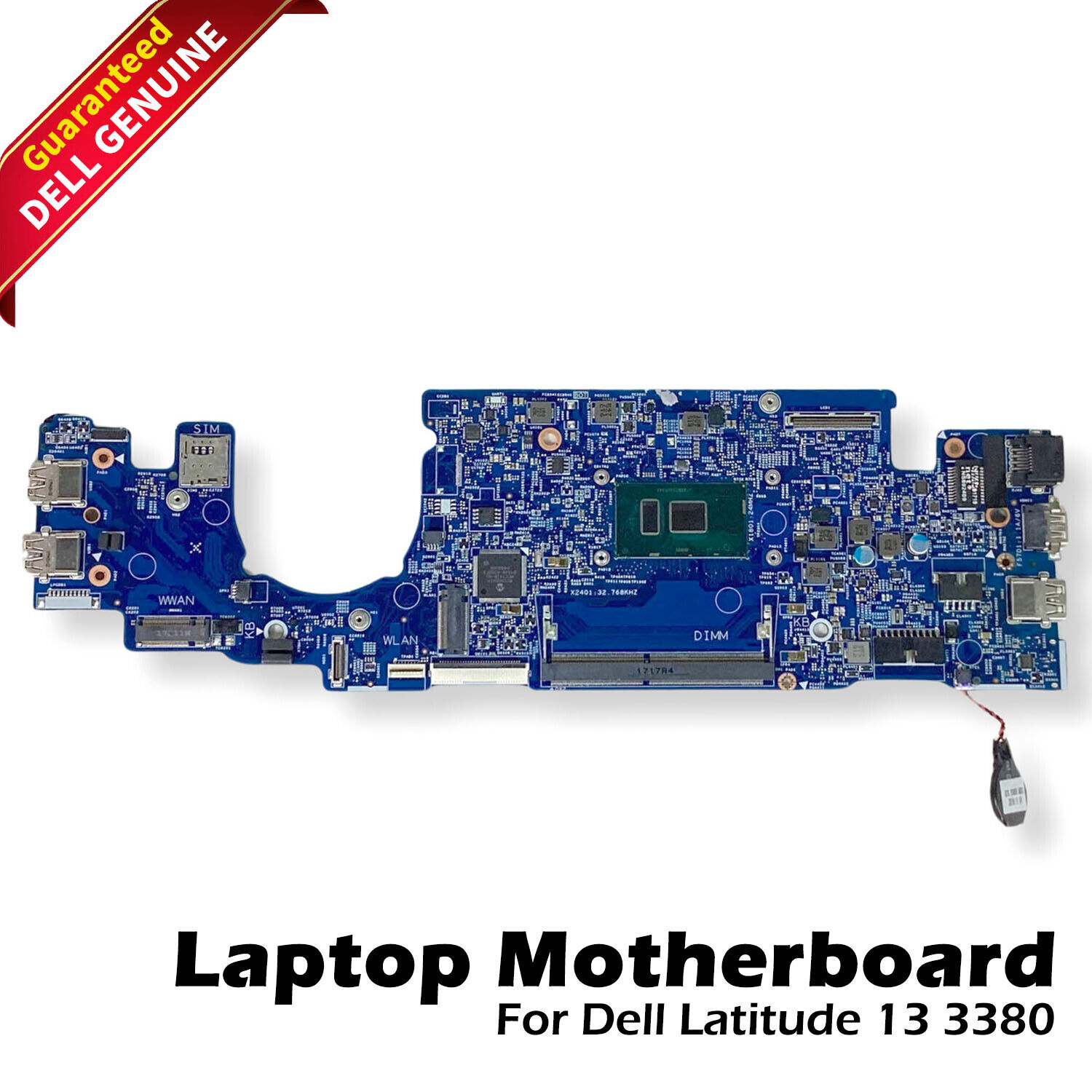 Dell OEM Latitude 13 3380 Motherboard System Board Intel i5 2.5GHz CPU 63JCX