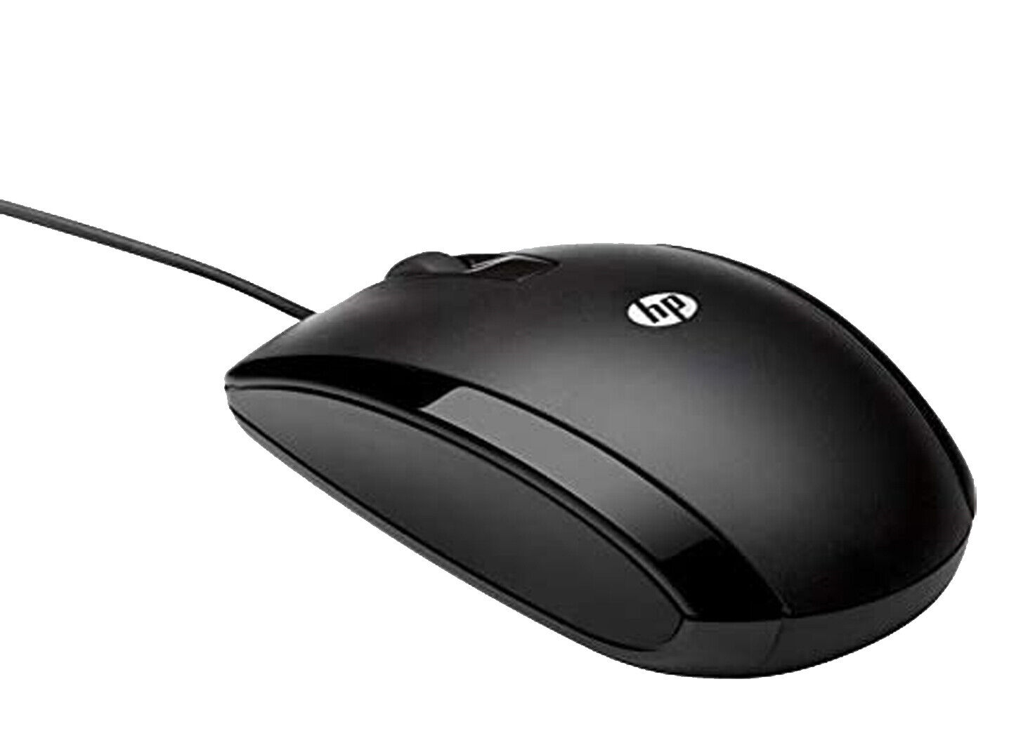HP Black USB Comfortable Corded Optical Wired Mouse for Notebook Laptop Desktop
