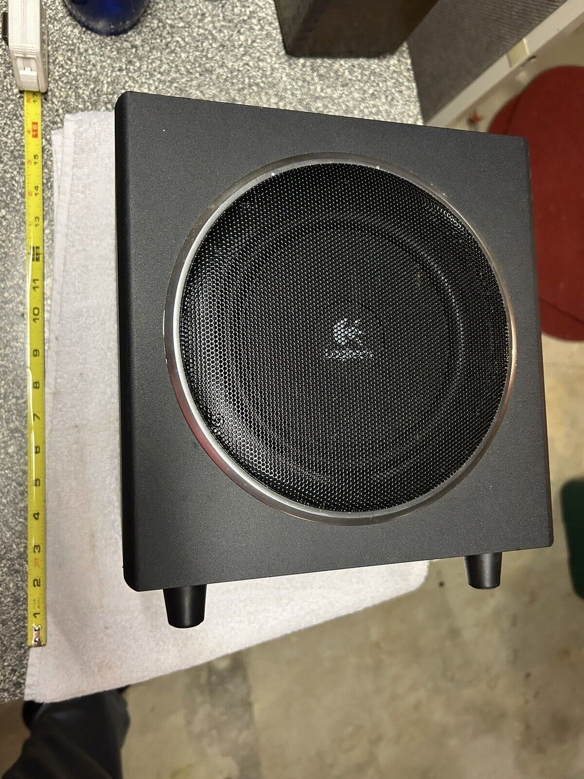 Logitech Z523 Speaker System Subwoofer Only S-00076A AV RCA Inputs Black
