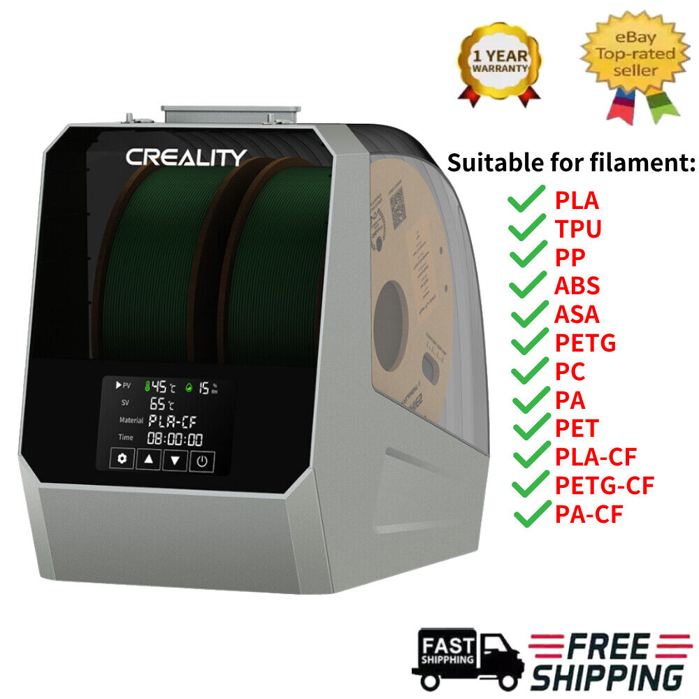 Creality Space Pi Filament Dryer Box for 2 Spools,Double 360° Heating Drying