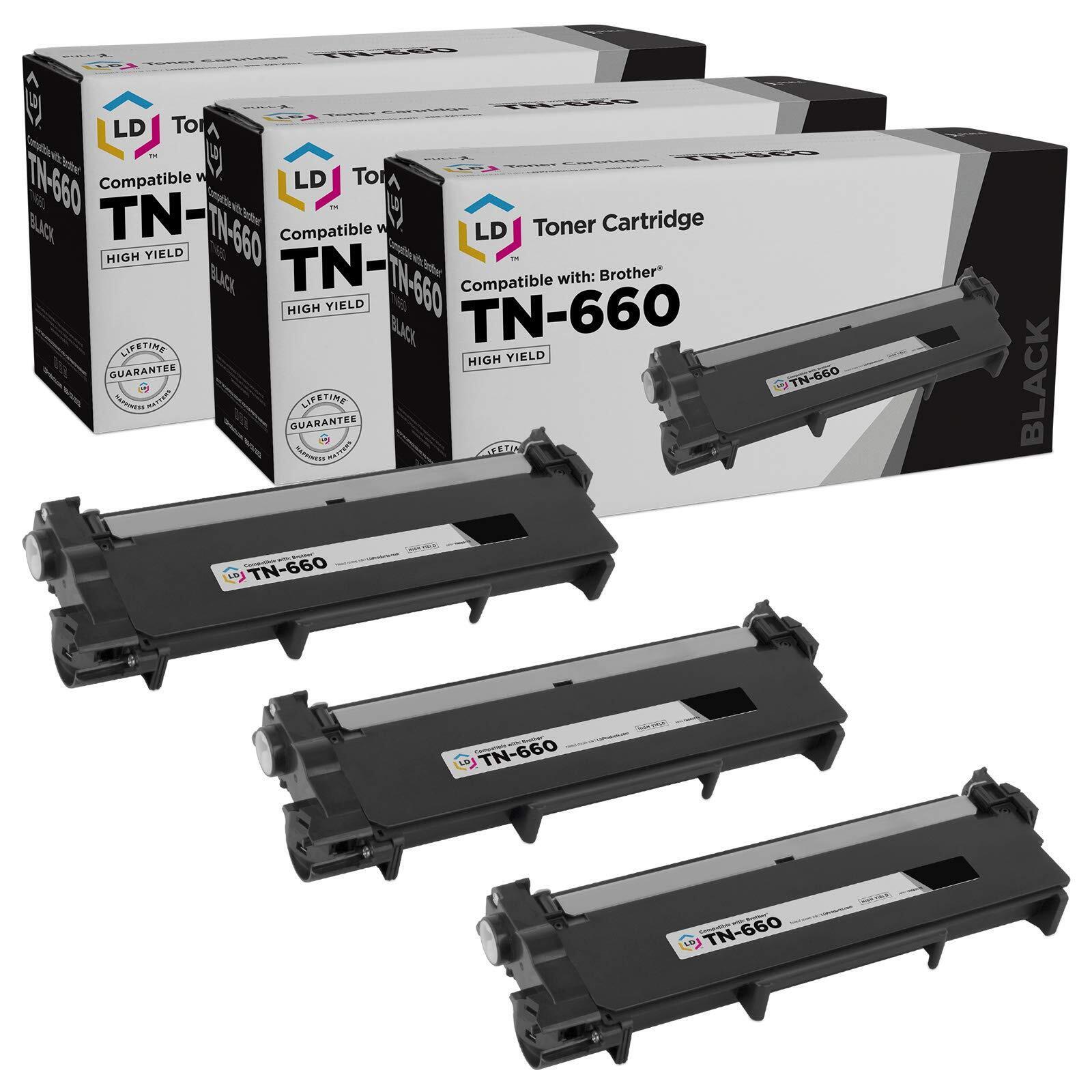 LD Toner Cartridge Replacement for Brother TN660 TN-660 TN 660 TN630 High Yield