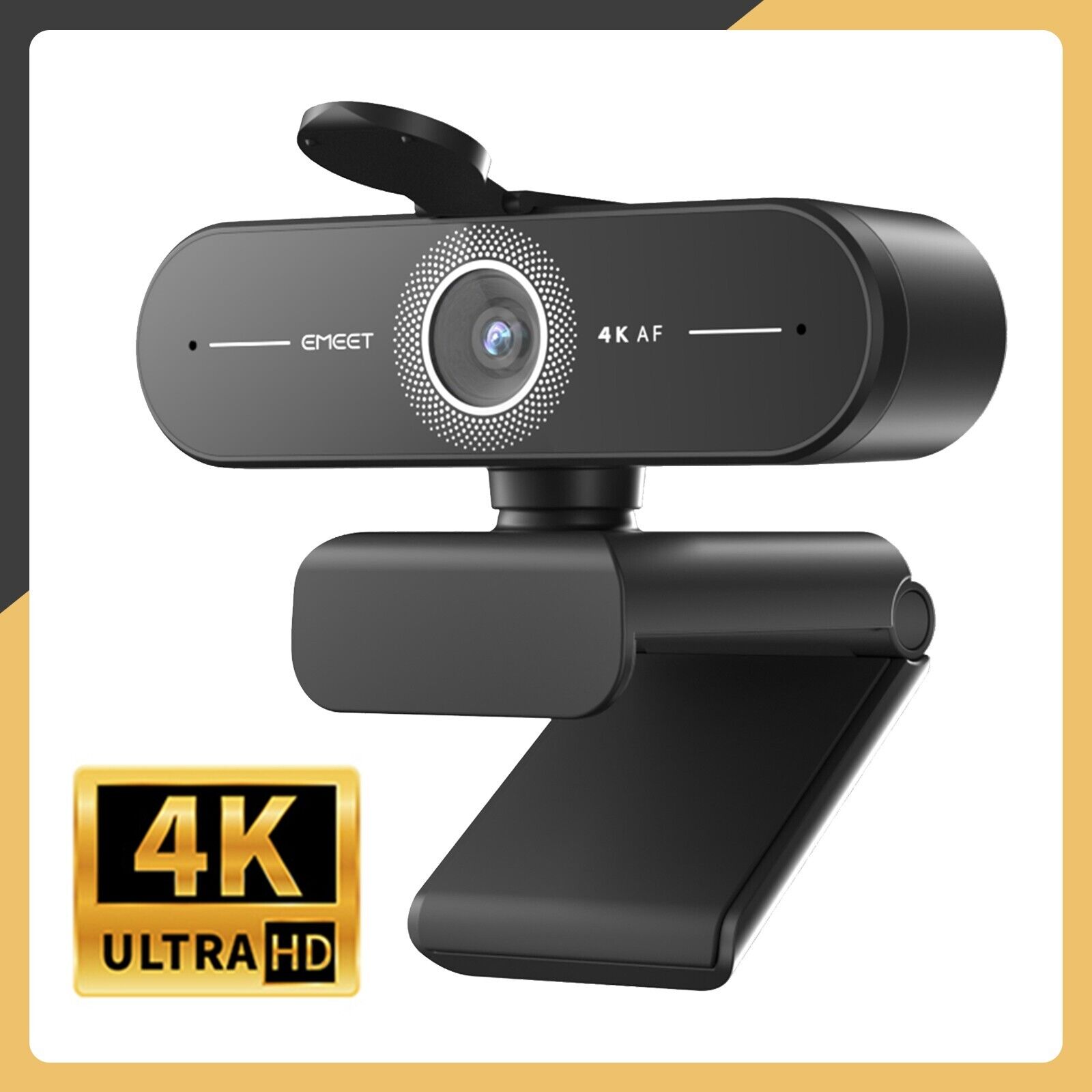4K UHD Autofocus Webcam USB W/Microphone EMEET C60E Streaming Camera