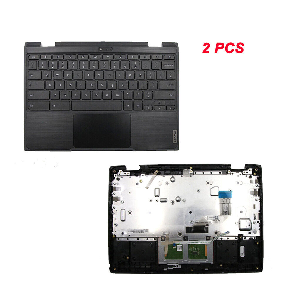 2 PCS Palmrest 5CB0T79601 For Lenovo 500e Chromebook 2nd Gen Keyboard Touchpad