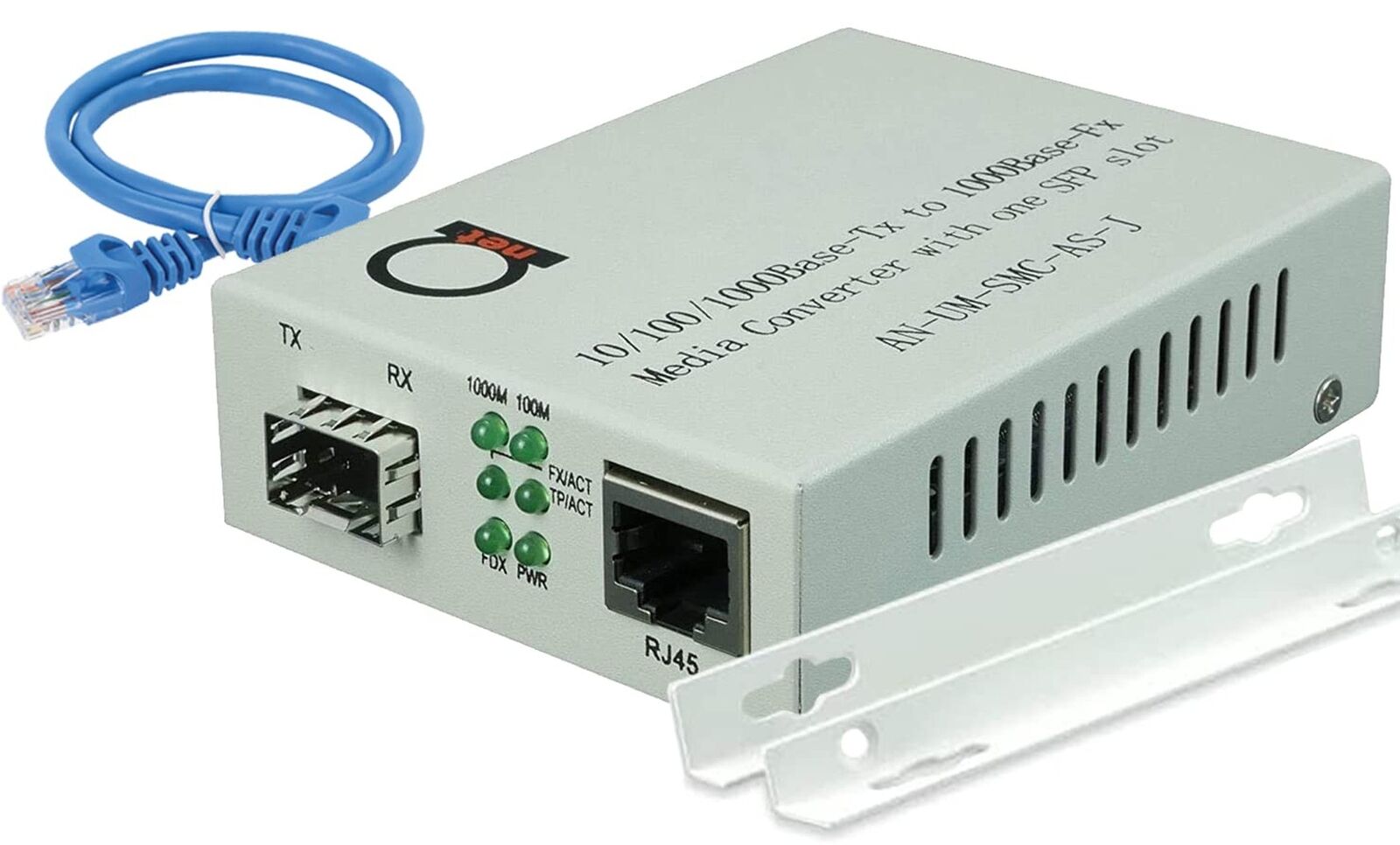 Open SFP Slot - Gigabit Ethernet - Fiber Optic Media Converter - to UTP Cat5e...