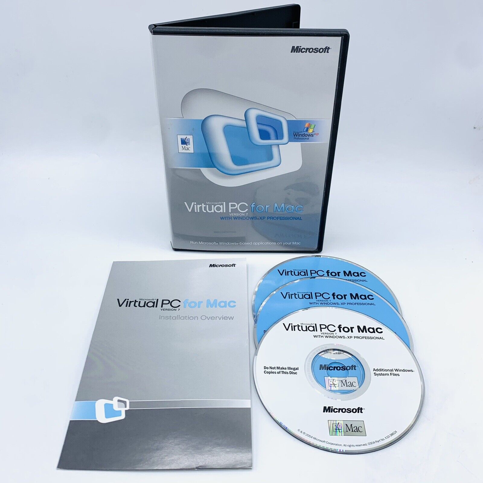 Microsoft Virtual PC For Mac Version 7 w/ Windows XP Professional, Keys Included
