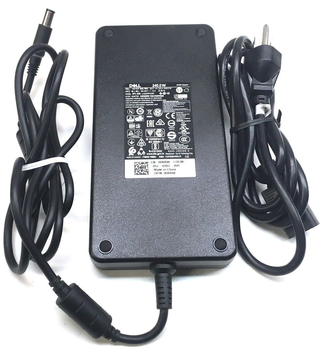 Genuine Dell Laptop Charger AC Adapter Power Supply LA240PM190 0D0X04 19.5V 240W