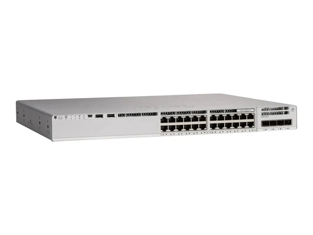 Cisco C9200L-24P-4G-E 24-Port PoE+ 9200L Switch w/ Power - 1 Year Warranty