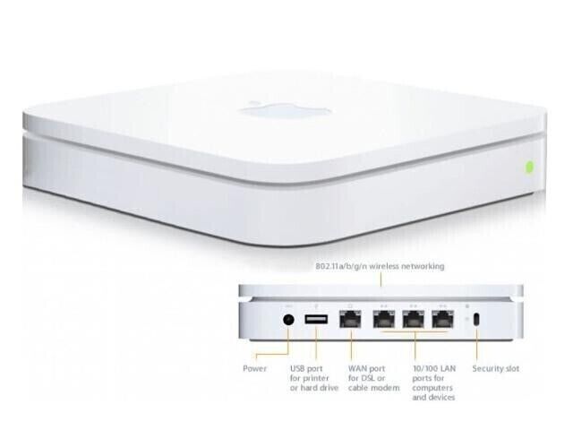 Apple A1354 Airport Extreme Router 802.11n Base Station 4th Generation Base Only