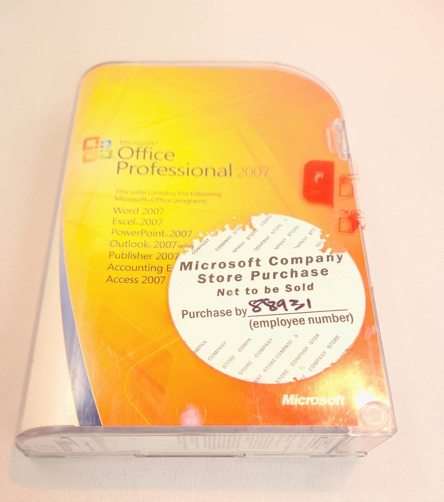 Microsoft Office Professional 2007 Suite With Word Excel Powerpoint etc. SEALED