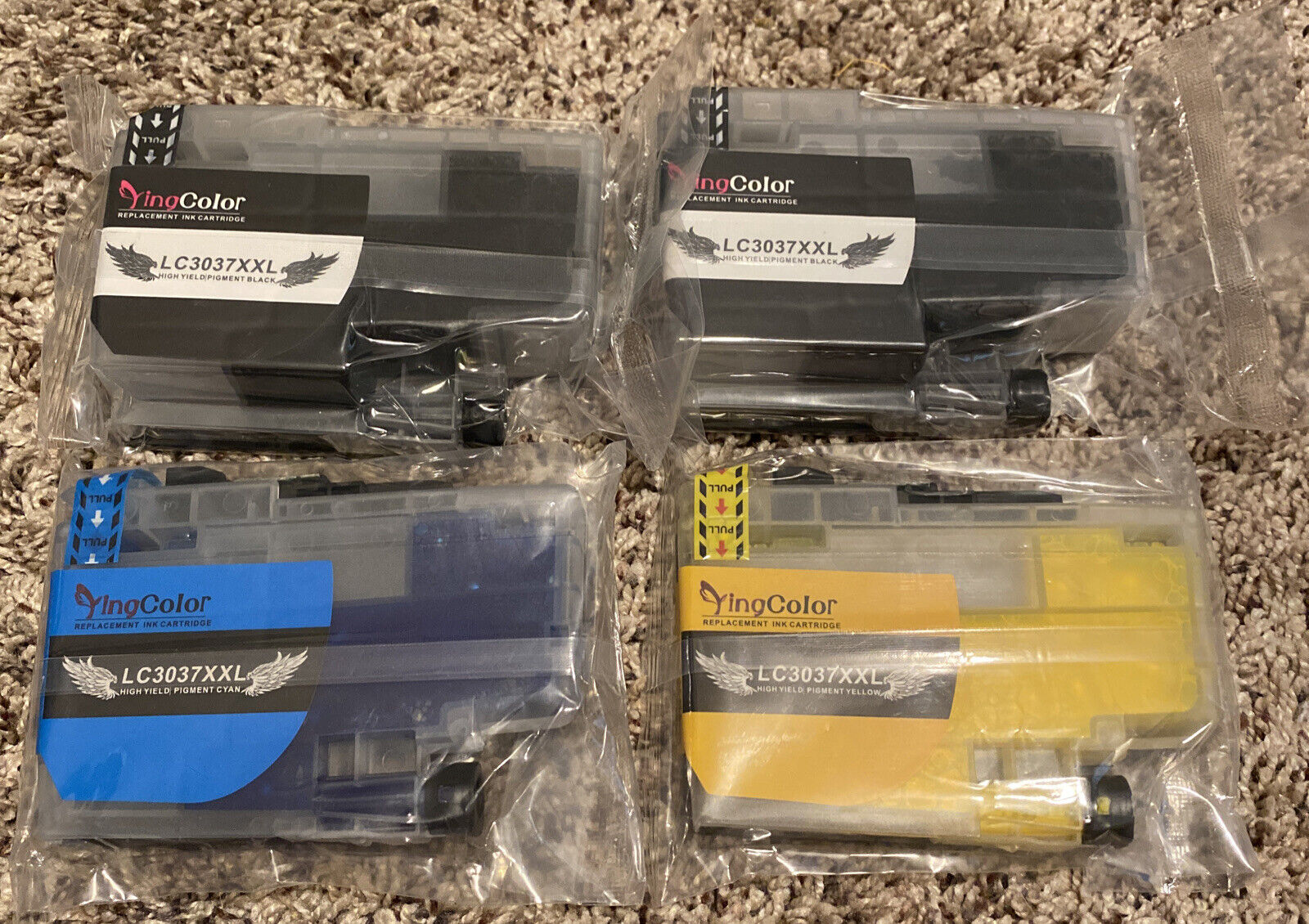 4PK LC3037 XXL Ink Cartridges for Brother MFC-J5845DW MFC-J5945DW High Yield