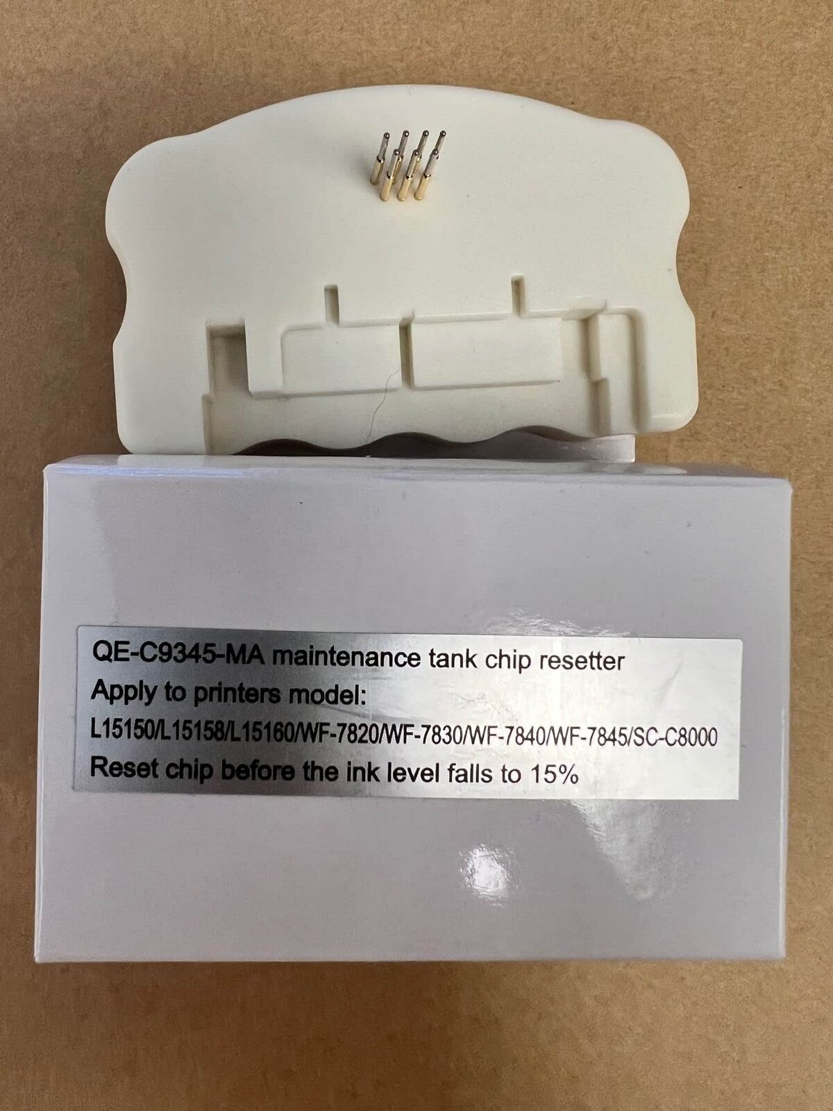 Maintenance Tank Chip Resetter C9345 for WF-7820 7830 SC-C8000 Printers