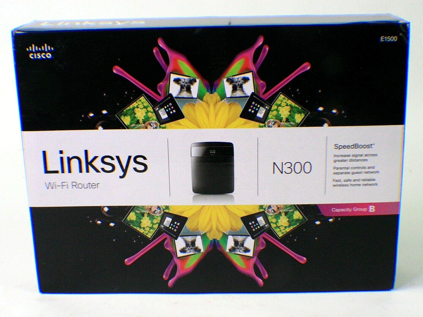 CISCO Linksys E1500-NP 300 Mbps 4-Port 10/100 Wireless Router a5