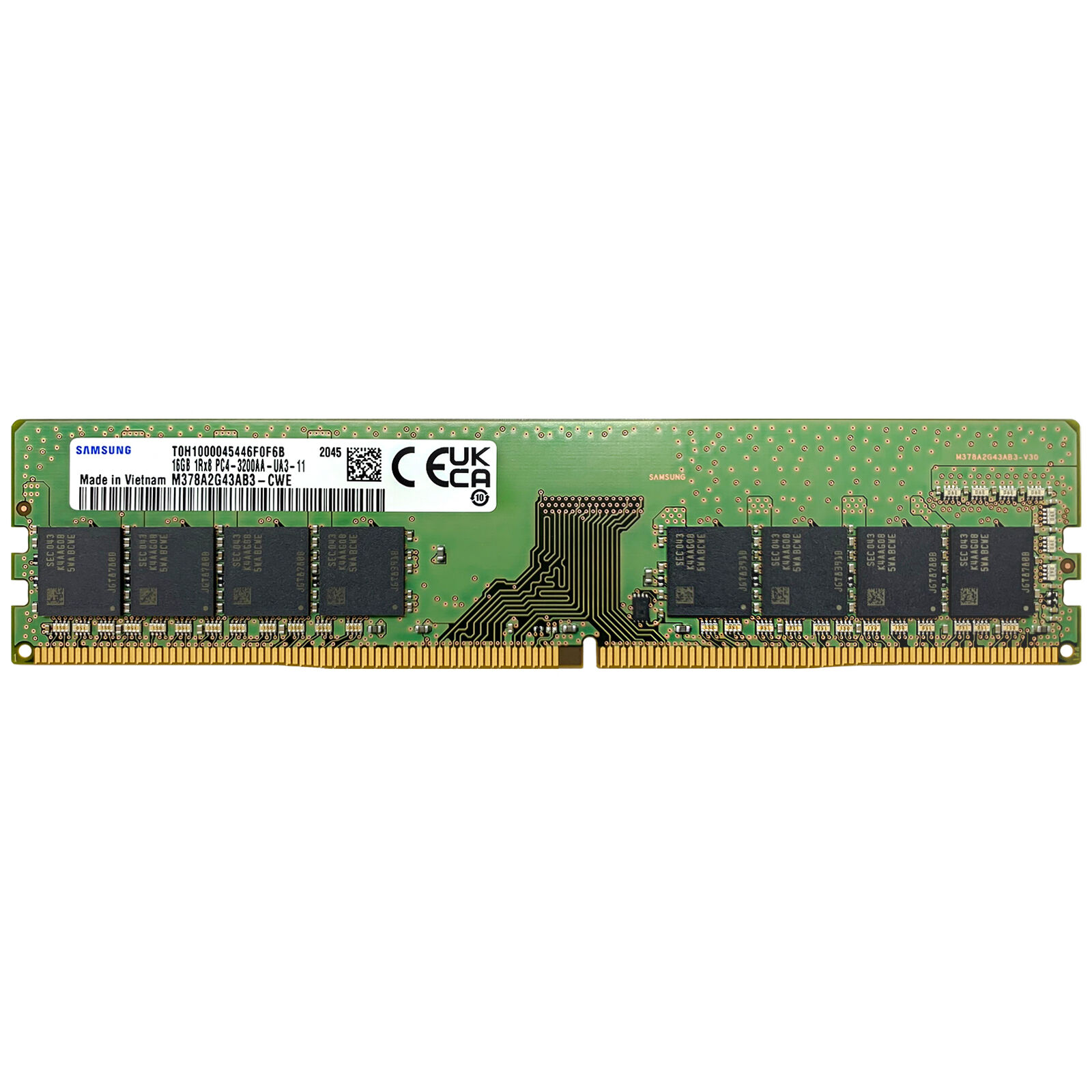 Samsung 16GB DDR4 3200 MHz PC4-25600 DIMM Desktop Memory RAM (M378A2G43AB3-CWE)