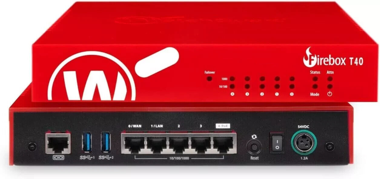 WatchGuard Firebox T40 Network Security/Firewall Appliance (expired services)
