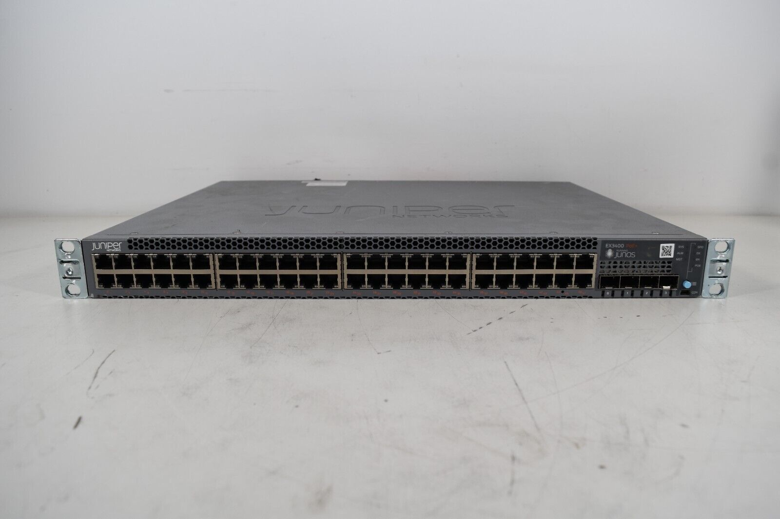 Juniper EX3400-48P PoE+ 48x Gb 4x SFP+ Network Ethernet Switch 2x PSU *TESTED*
