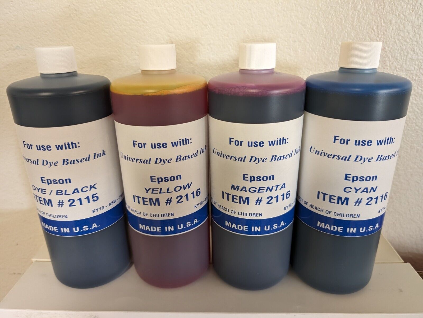REFILL INK COMPATIBLE EPSON ECOTANK L3210 L3250 L3260 L3560 ( 4000ml C-Y-M-K)