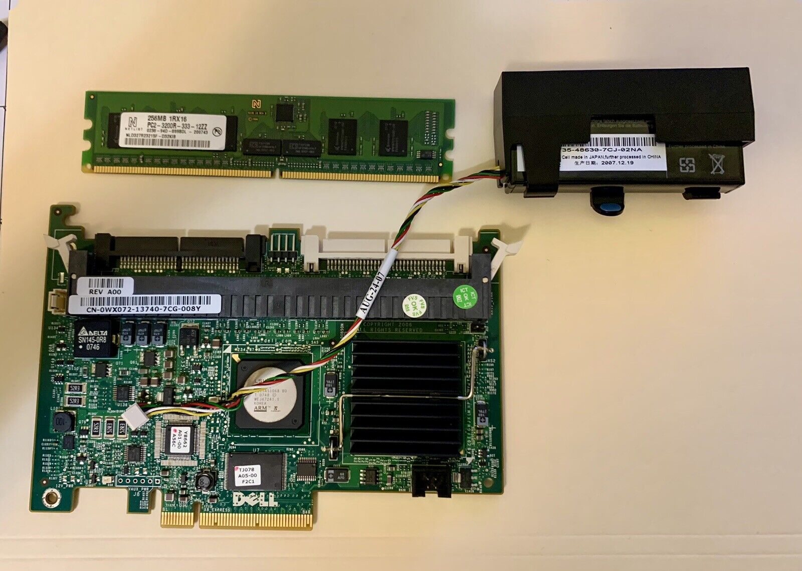 Dell Server CN-0WX072 Perc 5/i SAS RAID Controller Card 256MB PCI-E