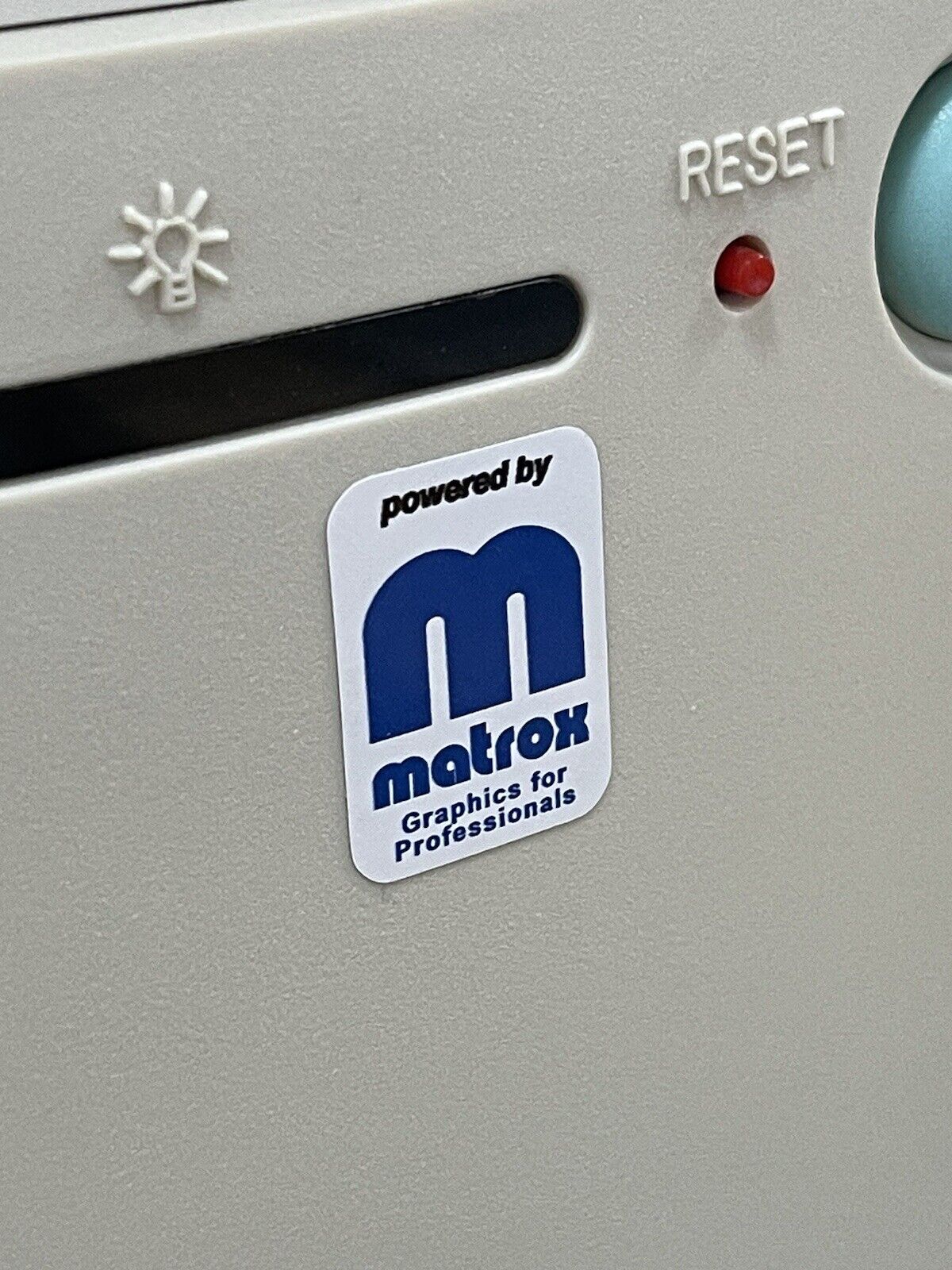 Matrox Graphics Millennium Computer Pentium Case Badge FLAT Sticker Retro ISA PC