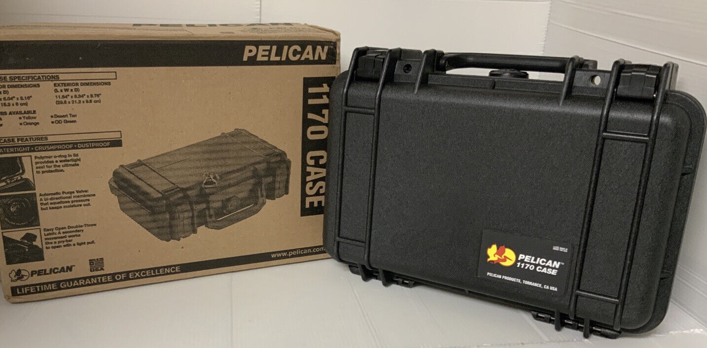 Pelican 1170 Case - Black - With Foam Inserts