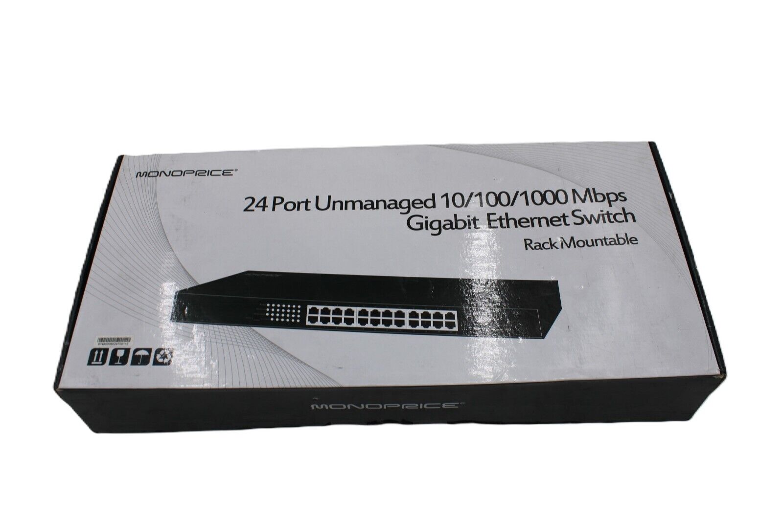 Monoprice 8746 24-Port Unmanaged 10/100/1000 Mbps Gigabit Ethernet Switch