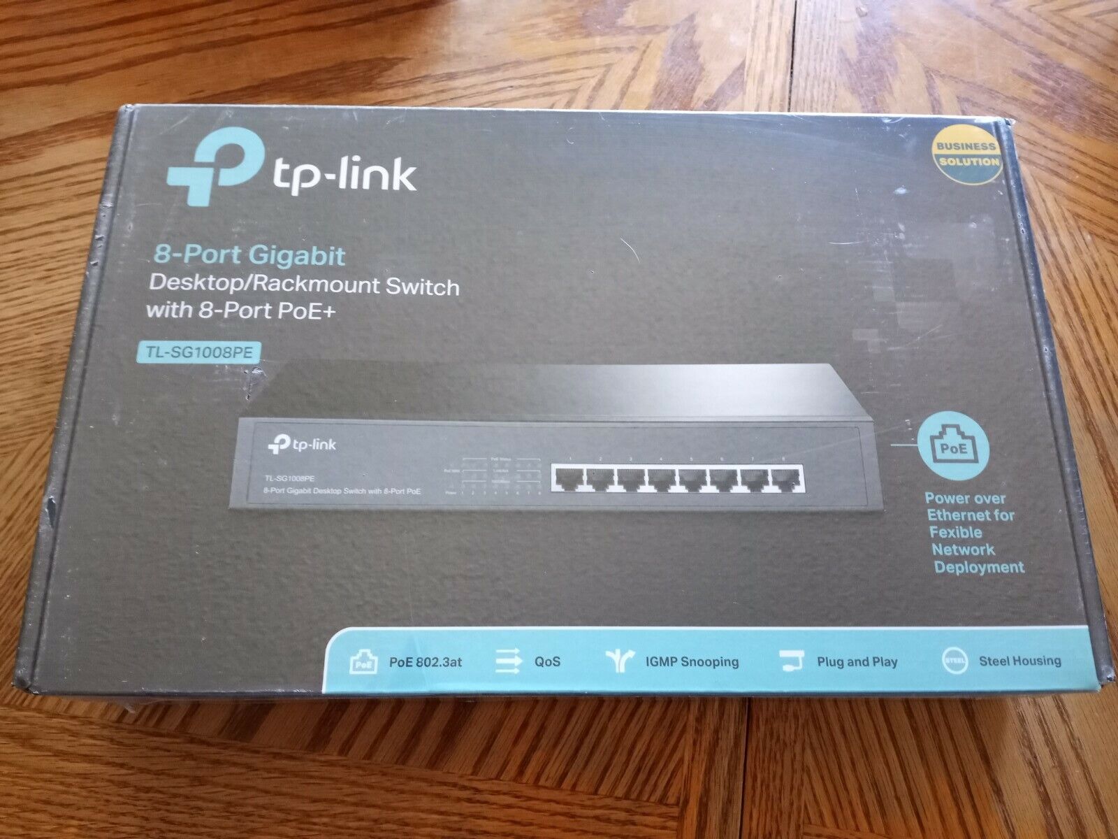 NEW SEALED TP-LINK TL-SG1008PE 8-Port Network Desktop/Rack Mountable Switch