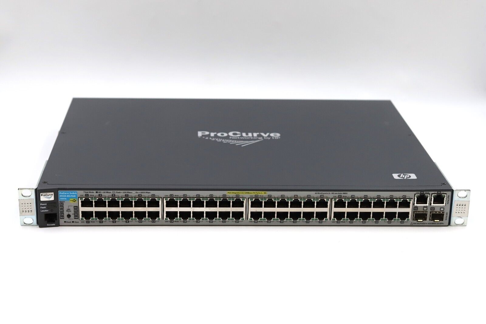 HP ProCurve 2610 Series 48-Port Managed PoE Ethernet Switch W/Ears P/N: J9089A