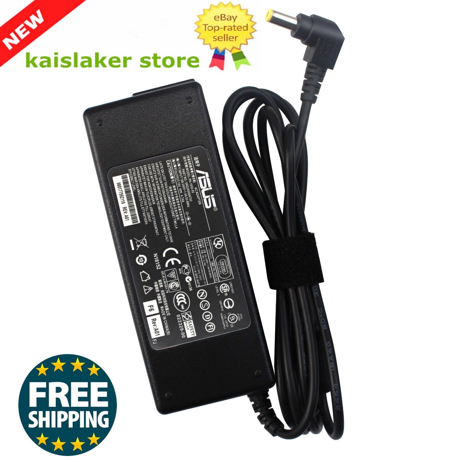 Genuine 19V 4.74A 90W Asus K53E K53SC X44H X44L X54H Power Adapter AC Charger US