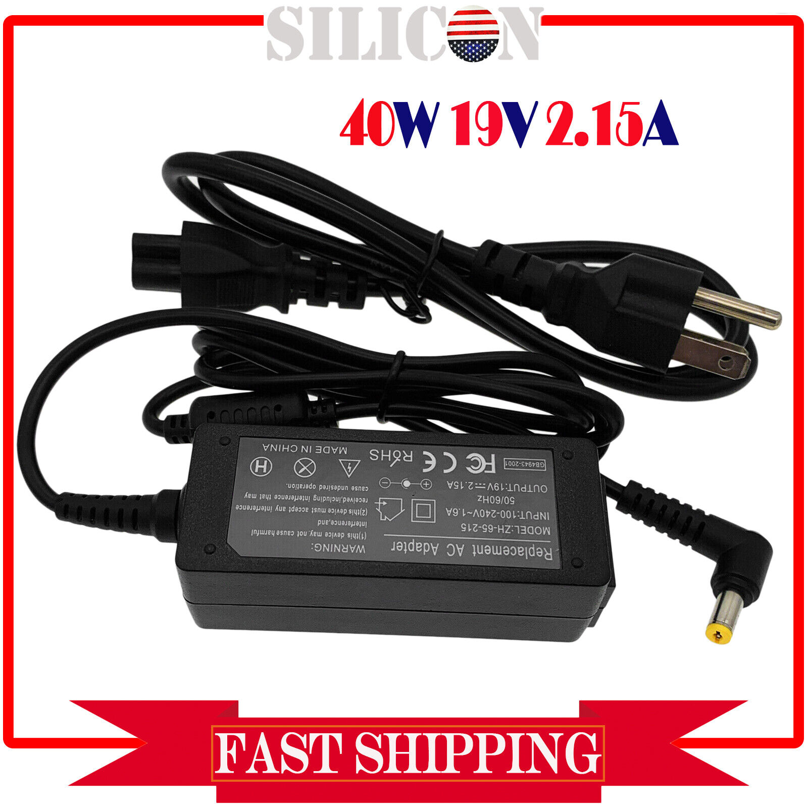 AC Adapter Power Supply Cord For Acer R221Q R240HY R251 R271 LED LCD Monitor