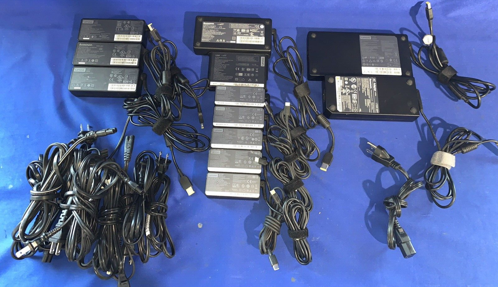 Mixed Lot of 12 Genuine OEM Lenovo 45W 90W 170W 230W Laptop Chargers Adapters