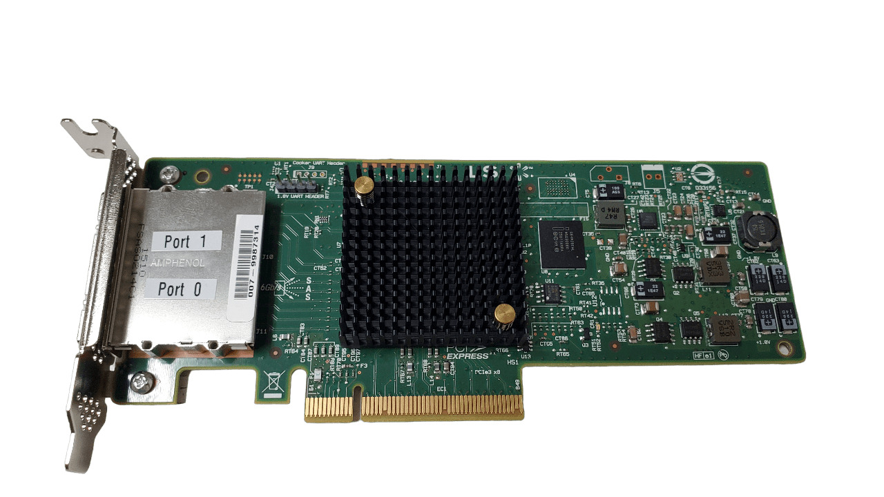 LSI SAS9207-8e H3-25513-00D 8-Port 6GBps PCI-e x8 HBA / HH Bracket