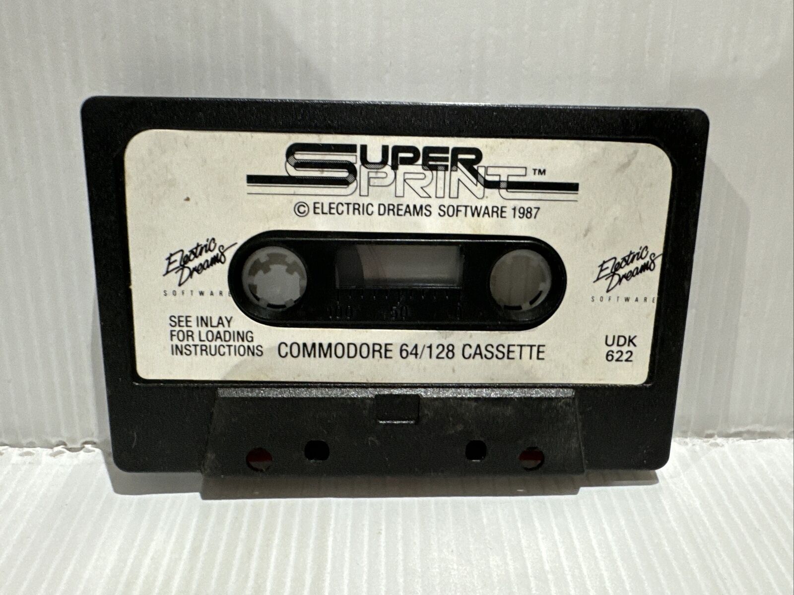Super Sprint Commodore 64 / 128 C64 Electric Dreams Software 1987 Cassette