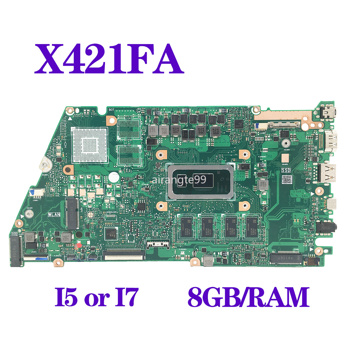 For ASUS X421FA X421FL V4050F X521FA X521FL Motherboard i5 i7 CPU 8GB-RAM UMA