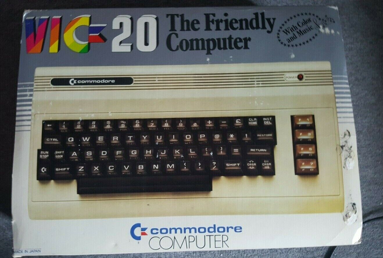 RARE EARLY Commodore VIC 20 Computer - WORKING w/box