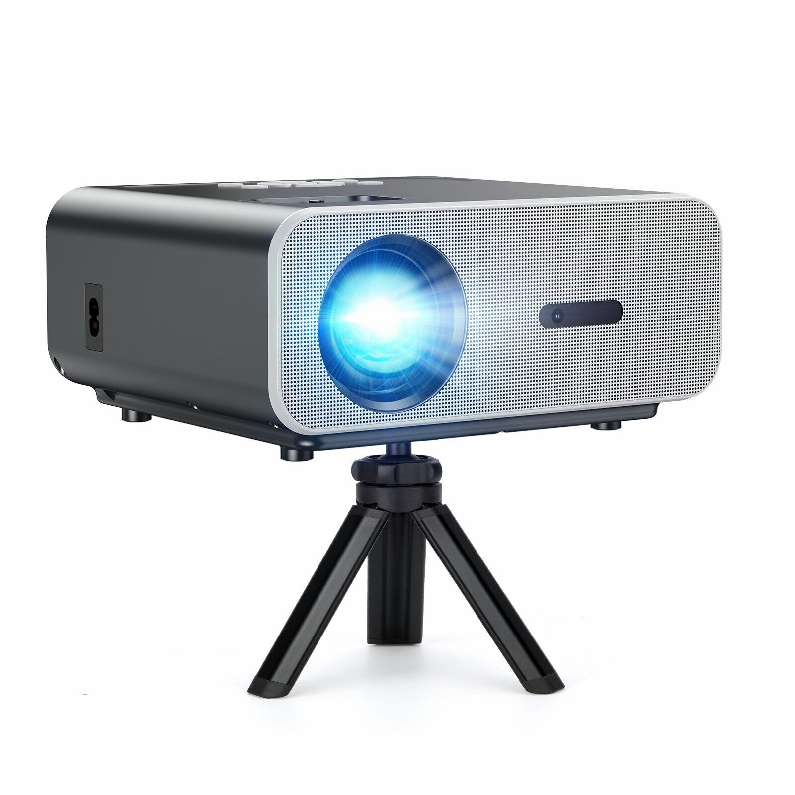 Projector with 5G WiFi and Bluetooth with Tripod 1080P Portable Projector 4K