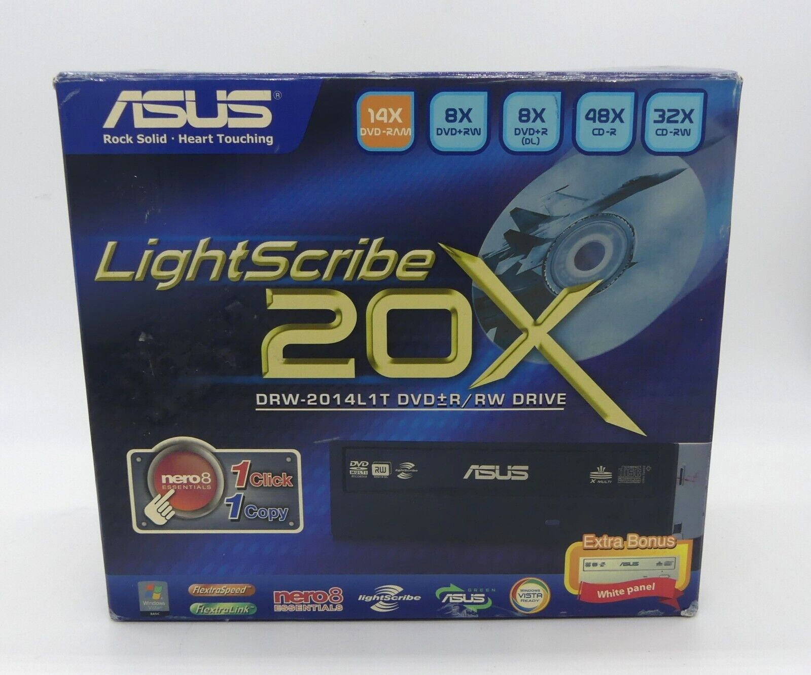 ASUS DRW-2014L1T, DVD+R, RW Drive, DVD Burner with LightScribe 20X