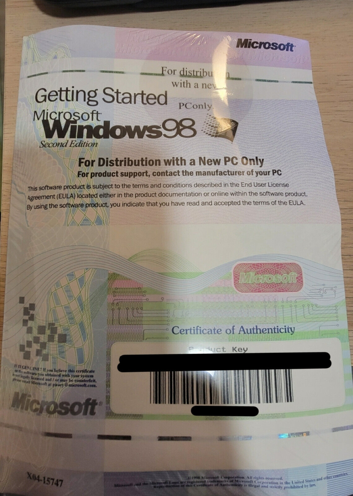 Microsoft Windows 98 SE Full Operating System: **FACTORY SEALED NEW**