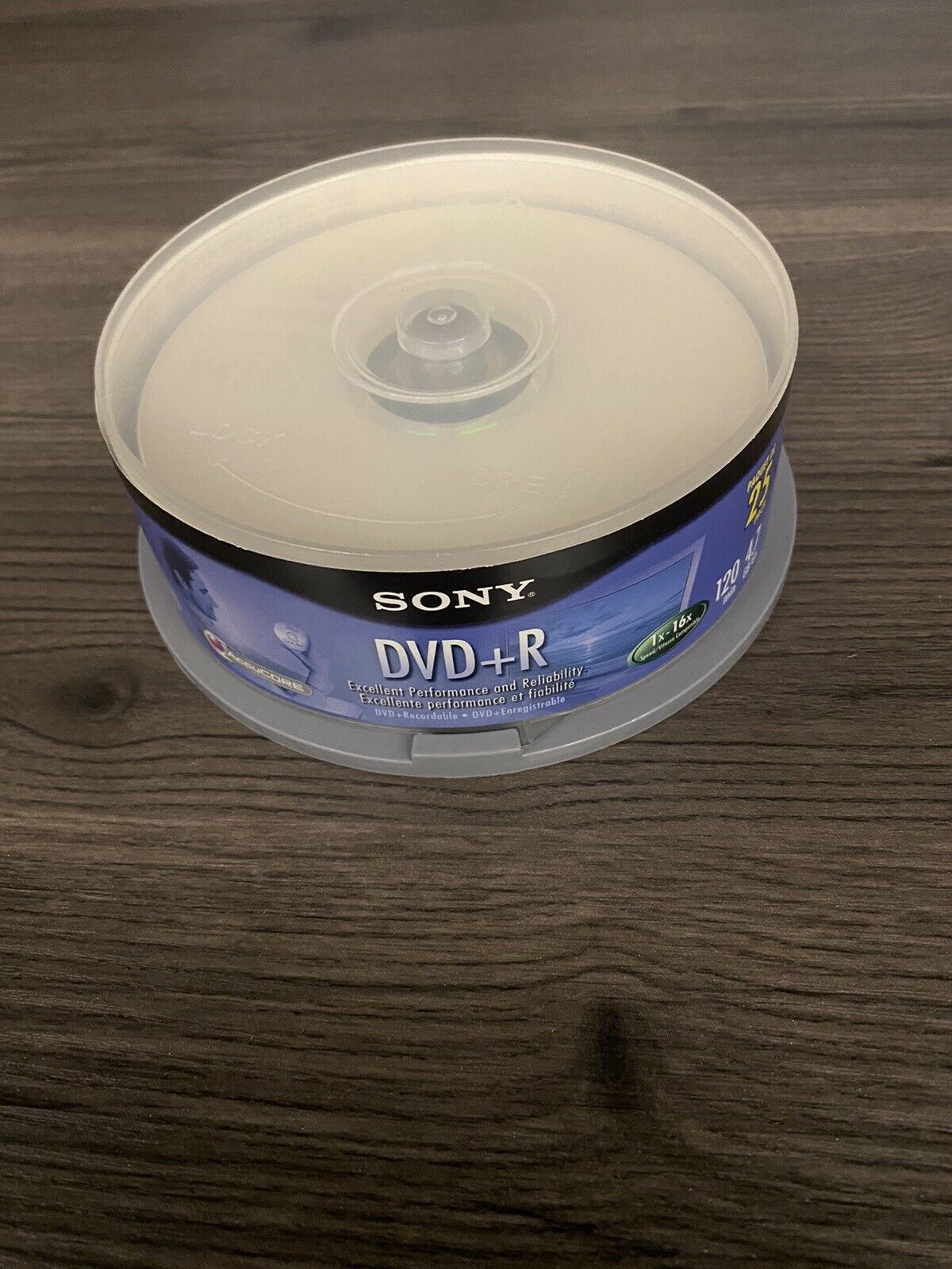 SONY DVD+R  8X / 4.7GB / 120 Min - 22 Left In Pack