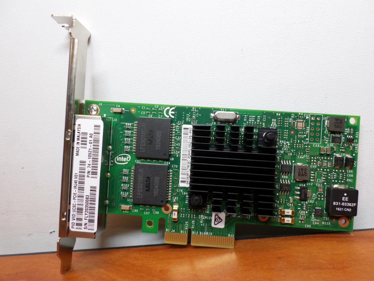 CISCO 74-10521-01 UCS Intel i350 Quad Port 1GB Adapter UCSC-PCIE-IRJ45