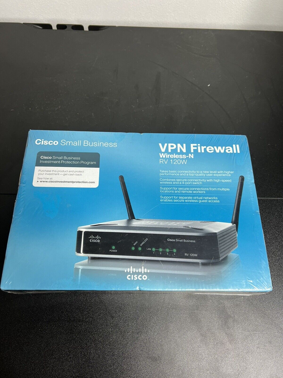 Cisco Small Business VPN Firewall N (RV 120W) New Sealed 