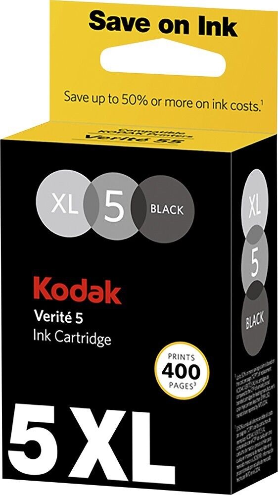 Kodak Verite 5 Black XL Original/Genuine Ink Cartridge Model#ALK1UA 🖨