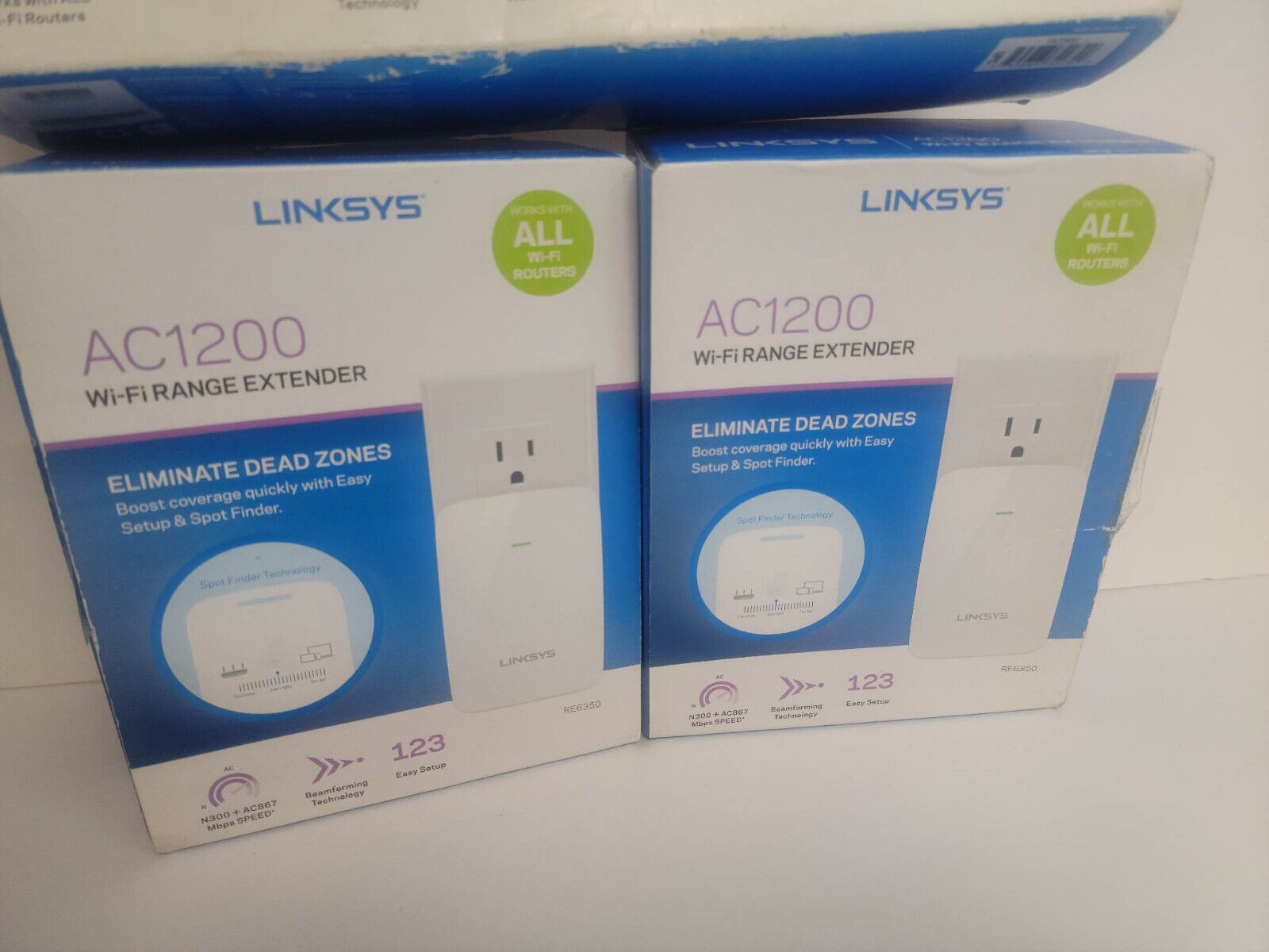 Linksys RE6350 AC1200 Dual-Band Wi-Fi Range Extender (Pack of 2) NEW