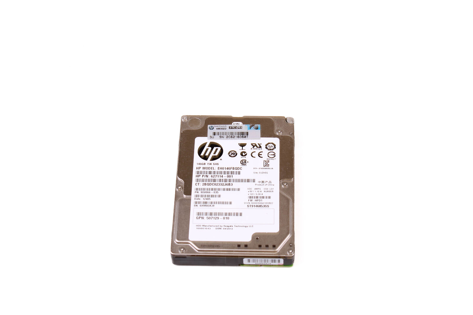 HP 627114-001 146GB 6G 15K 2.5 SAS EH0146FBQDC