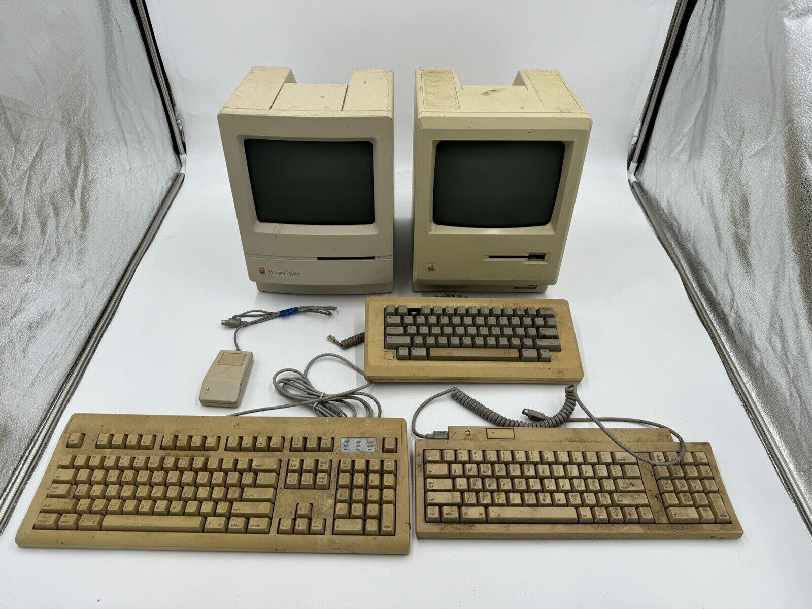 VTG Apple Macintosh Computer Lot 512K M0420 Keyboards Mouse PARTS REPAIR ONLY