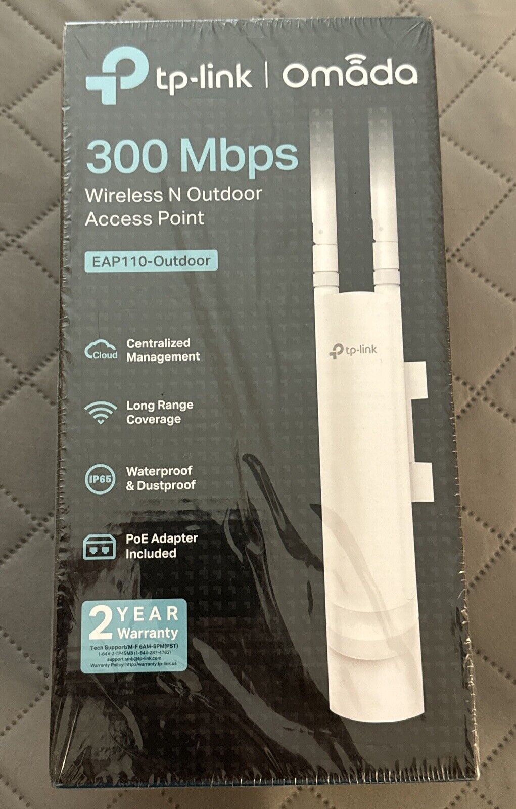 TP-Link EAP110-Outdoor 2.4GHz 300Mbps Outdoor Wireless Access Point (New Sealed)