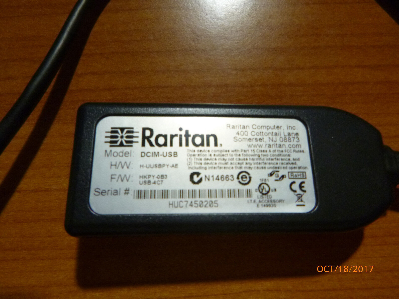 Raritan Dominion DCIM-USB Computer Interface Module (CIM) - KVM extender