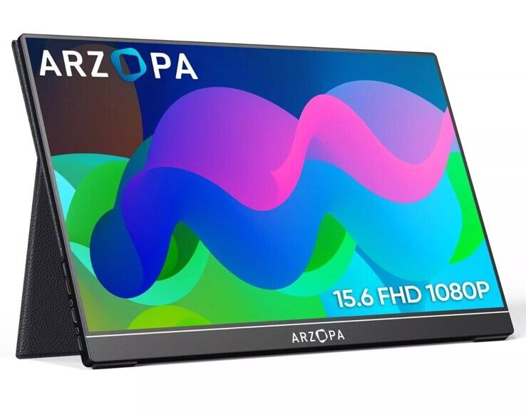 ARZOPA Portable Monitor 15.6\'\' FHD 1080P Portable Laptop Monitor IPS A1-GAMUT