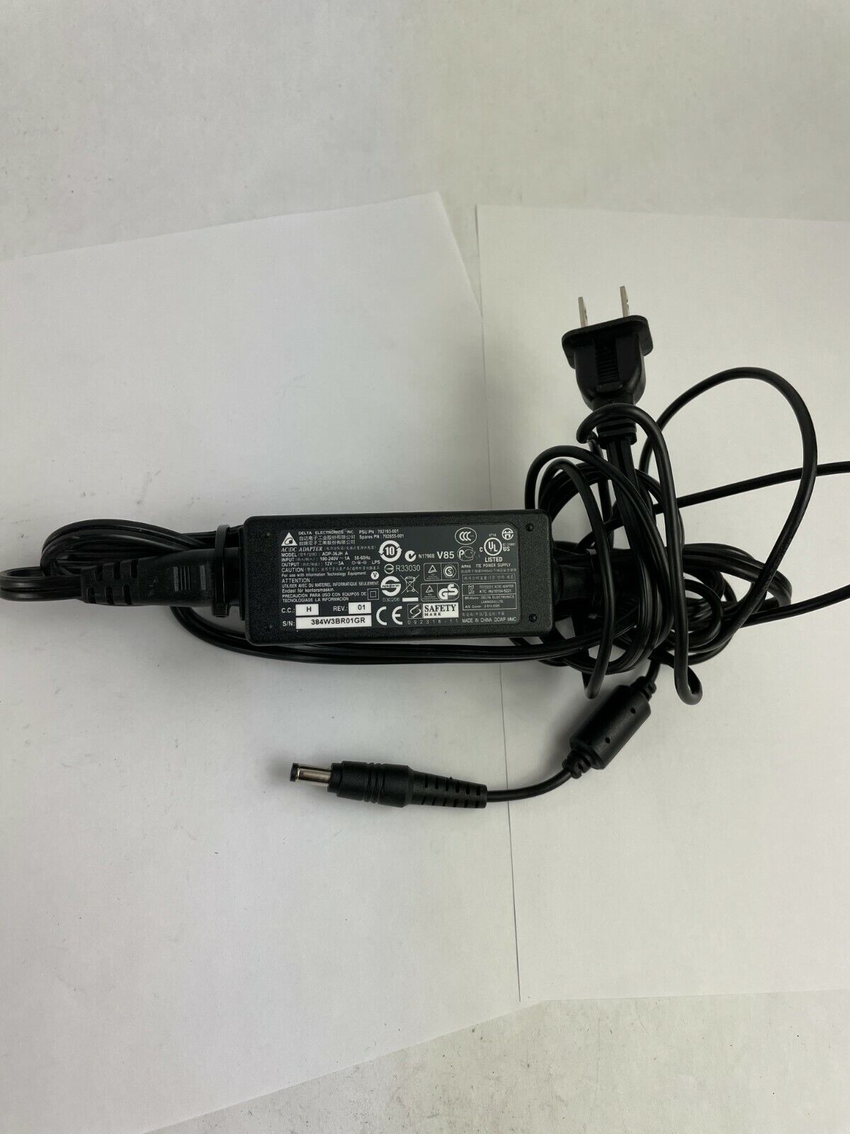 Genuine Delta Electronics ADP-36JH A Output 12 V 3 A  Power Supply Adapter A83