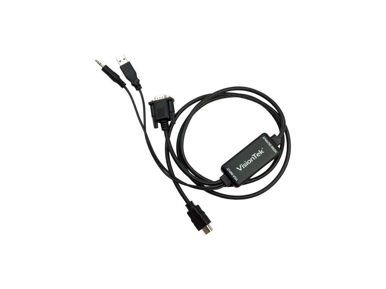 Visiontek 900824 VGA to HDMI 1.5M Active Cable (M/M) - HDMI/VGA for Video Device