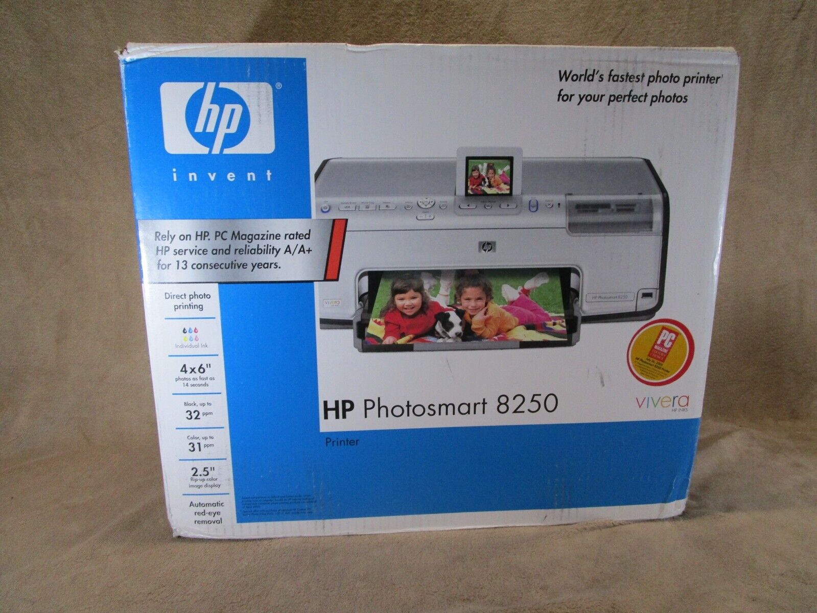 FACTORY SEALED NEW OLD STOCK HP Photosmart 8250 Color Inkjet Printer  PS 8250