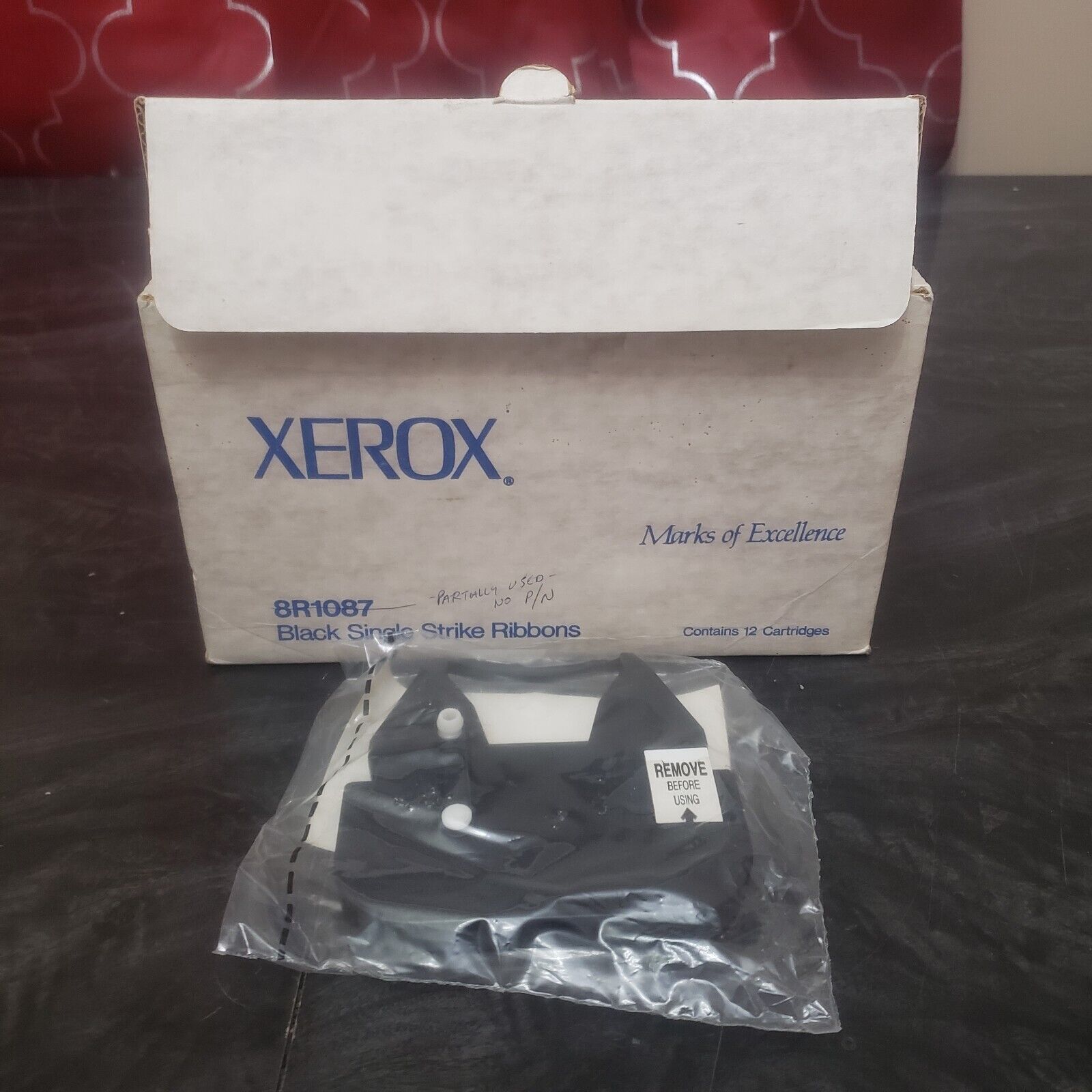 Genuine Xerox 8R1087 Print Ribbon Cartridges 12-Pack for HyType II Model 630 OEM
